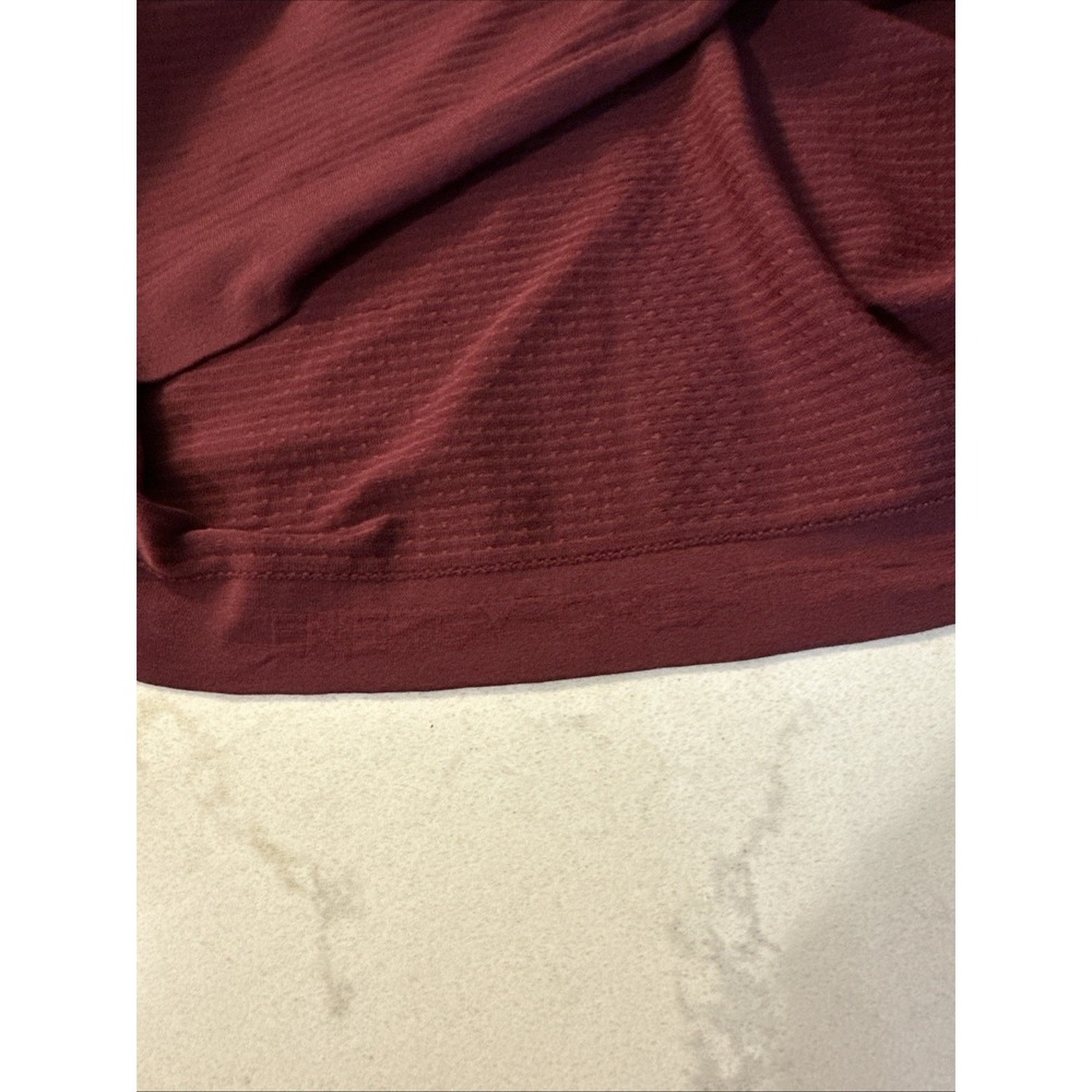 Lululemon Swiftly Tech Short-Sleeve Shirt 2.0 Hip Length Size 8 Burgundy Bay - Picture 9 of 10